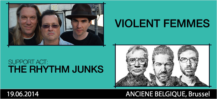 The Rhythm Junks support act bij Violent Femmes in de Ancienne Belgique