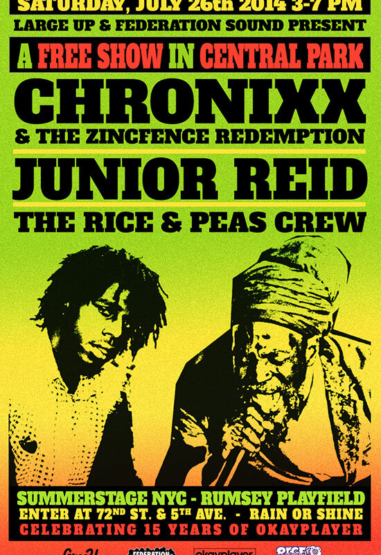 Chronixx Bringing 'Trouble' to Free Show in New York's Central Park