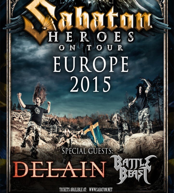 Delain - special guest on Sabaton Europe Tour 2015