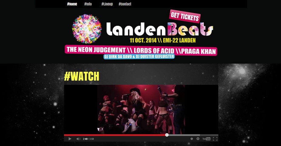 Exclusive show Lords of Acid in Europe at Landen Beats