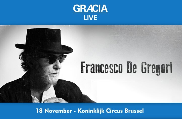 Francesco De Gregori op 18 November Koninklijk Circus Brussel