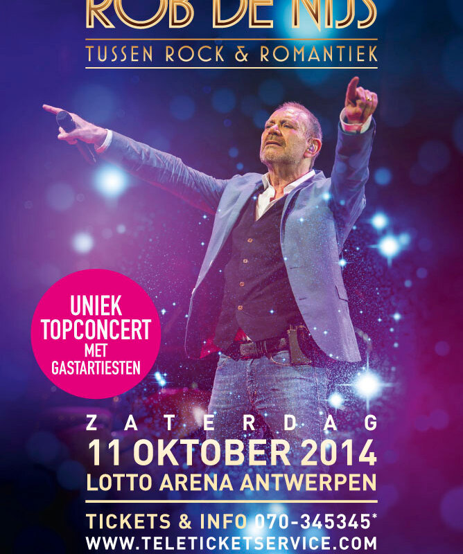 Rob de Nijs geeft onbekend Vlaams talent unieke kans op optreden in Lotto Arena