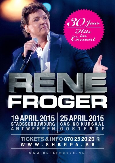 René Froger komt met jubileumconcerten ook naar Vlaanderen