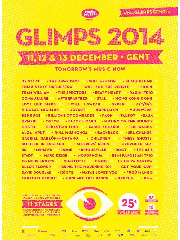 Glimps 2014: Affiche + medewerkers gezocht!