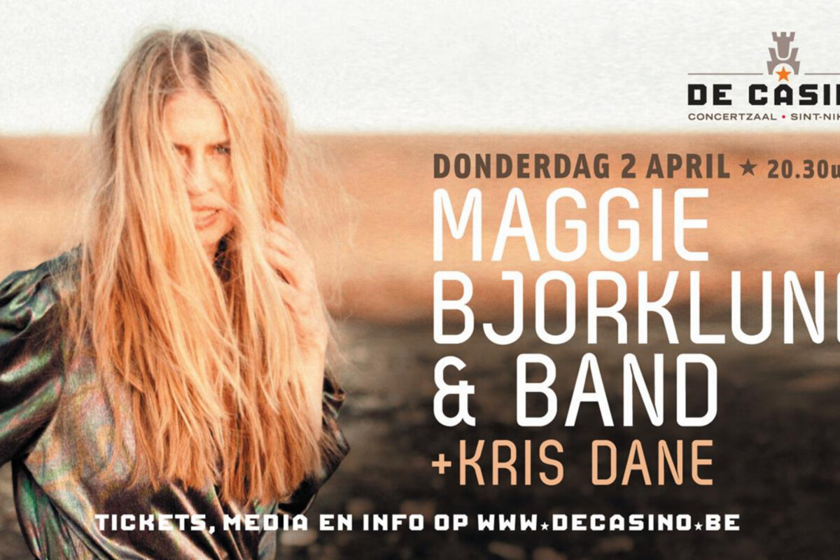 Maggie Björklund  speelt op 2 april in De Casino