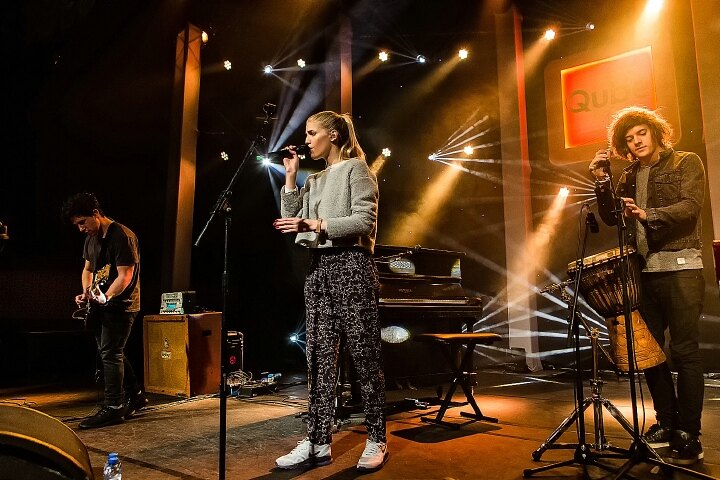 Q-music's Qube gevuld met London Grammar fans