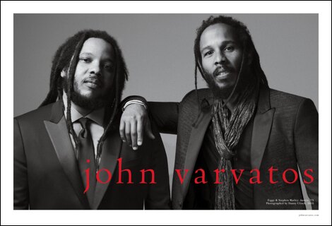 Stephen Marley featured in John Varvatos spring 2015 campaign