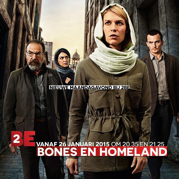 Homeland en Bones zijn terug bij 2BE