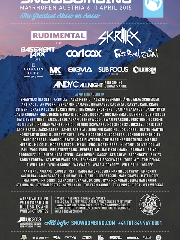 Snowbombing Festival reveals Arctic Disco line-ups
