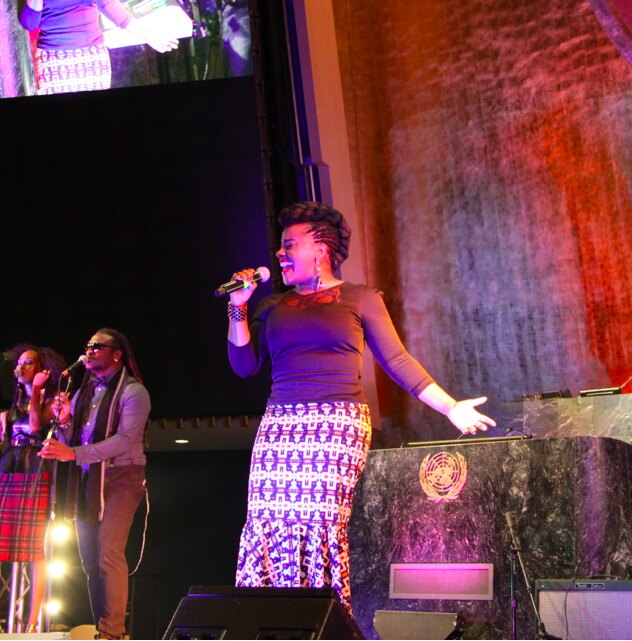Etana Performs at the UN for Stop Ebola & Build For The Future Concert 