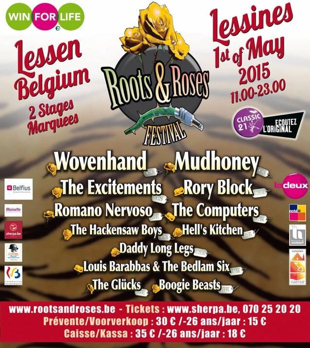 Line Up van het 6e Roots&Roses Festival is bekend