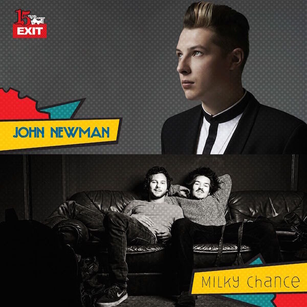 EXIT 2015 - John Newman, Milky Chance, Goldie, Breakage and more acts announced today