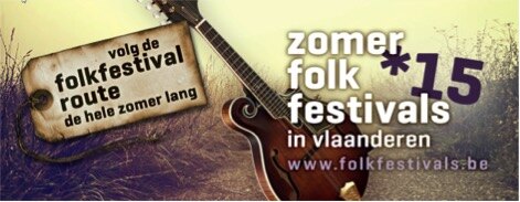 Beleef nu de folkfestival route doorheen Vlaanderen