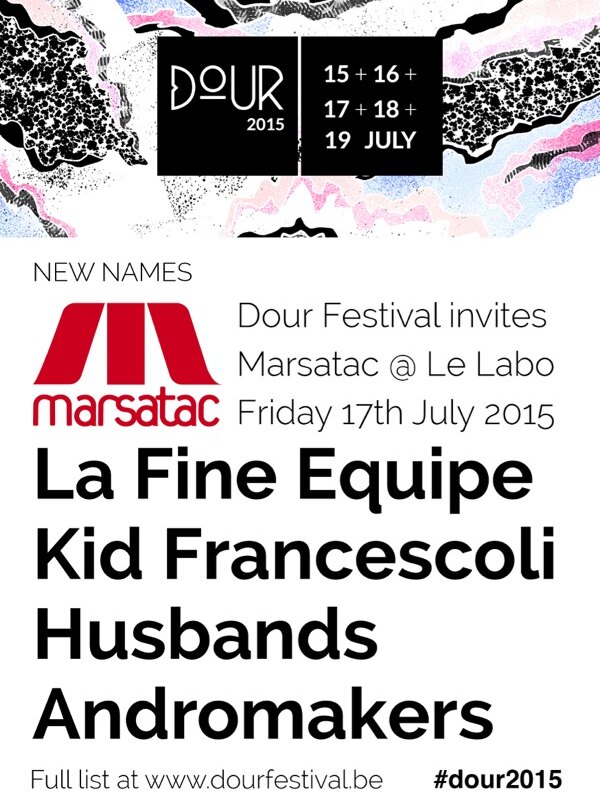 Dour announces new names