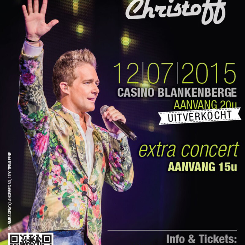 Christoff zingt op 12 juli in het casino van Blankenberge