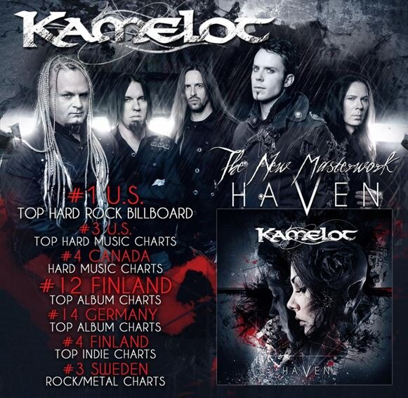 Kamelot Hit The Worldwide Charts!