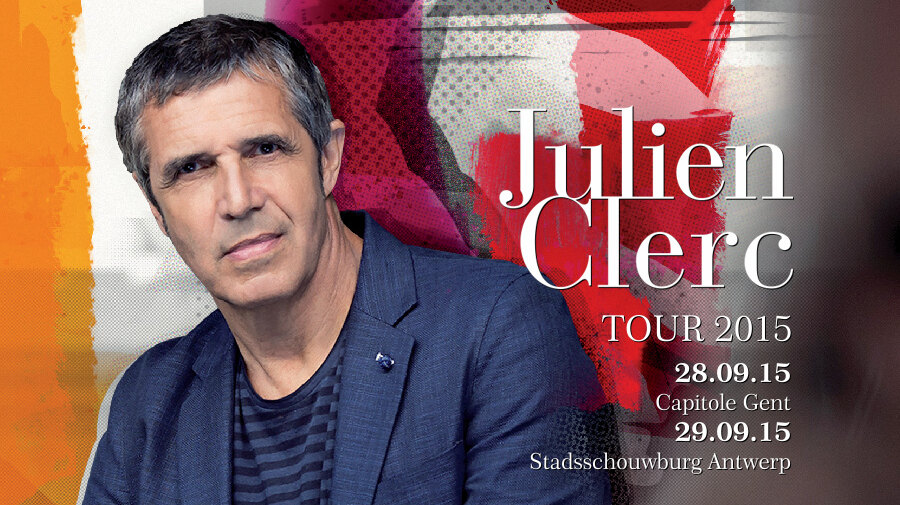 Julien Clerc in September in Gent en Antwerpen