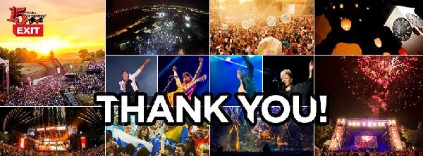 15 years of EXIT festival celebrated with record numbers