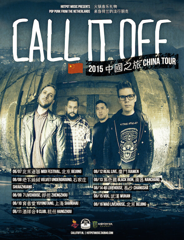 Call It Off toert door China!