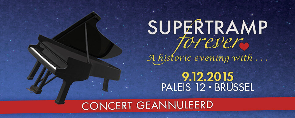 Supertramp komt niet naar Paleis 12