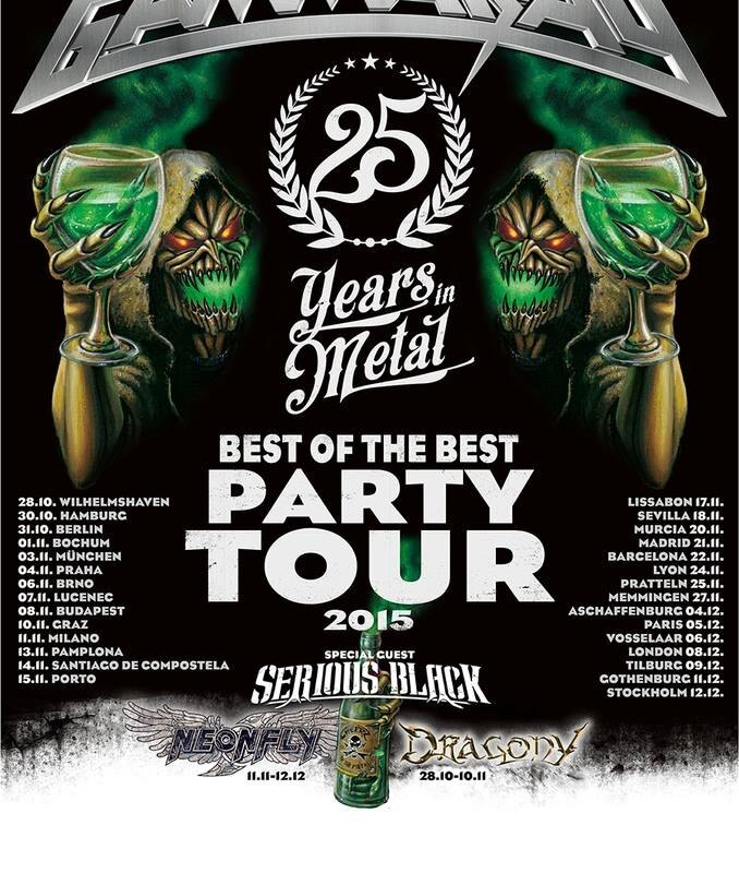 Dragony supports Gamma Ray on their 25 Year Anniversary Tour!