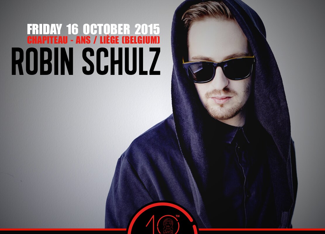 Robin Schultz op 10de editie van ‘Legendz feat. David Guetta’ op 16 oktober