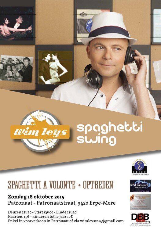Wim Leys organiseert Spaghetti Swing: lekker eten, zingen én dansen  