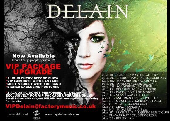 Delain Touring Europe Soon!