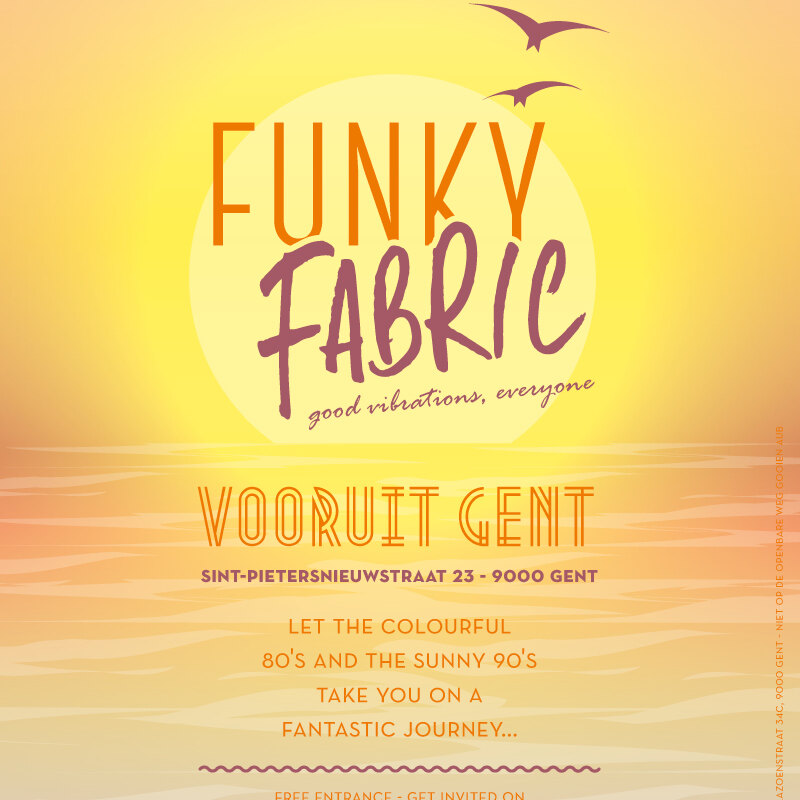 Funky Fabric: gratis dansen naar de zon met 'good vibrations' op in Vooruit!