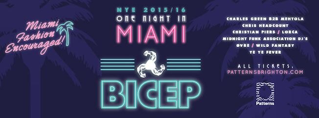 Patterns Brighton NYE 'One Night In Miami' with Bicep