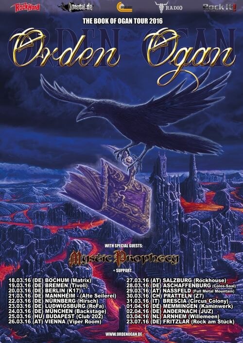 Orden Organ announce first headlining tour for 2016!