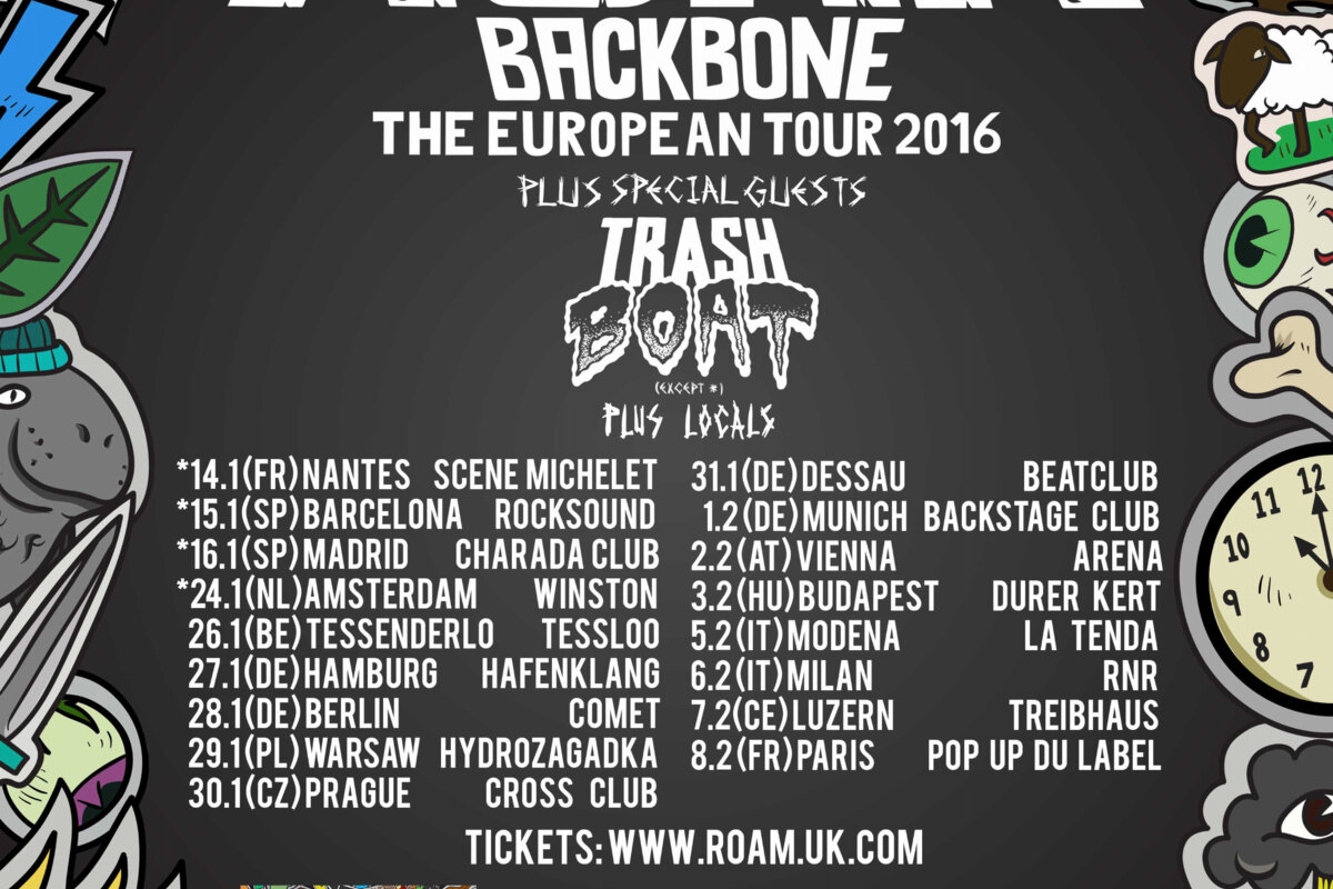 Roam announce European headline tour
