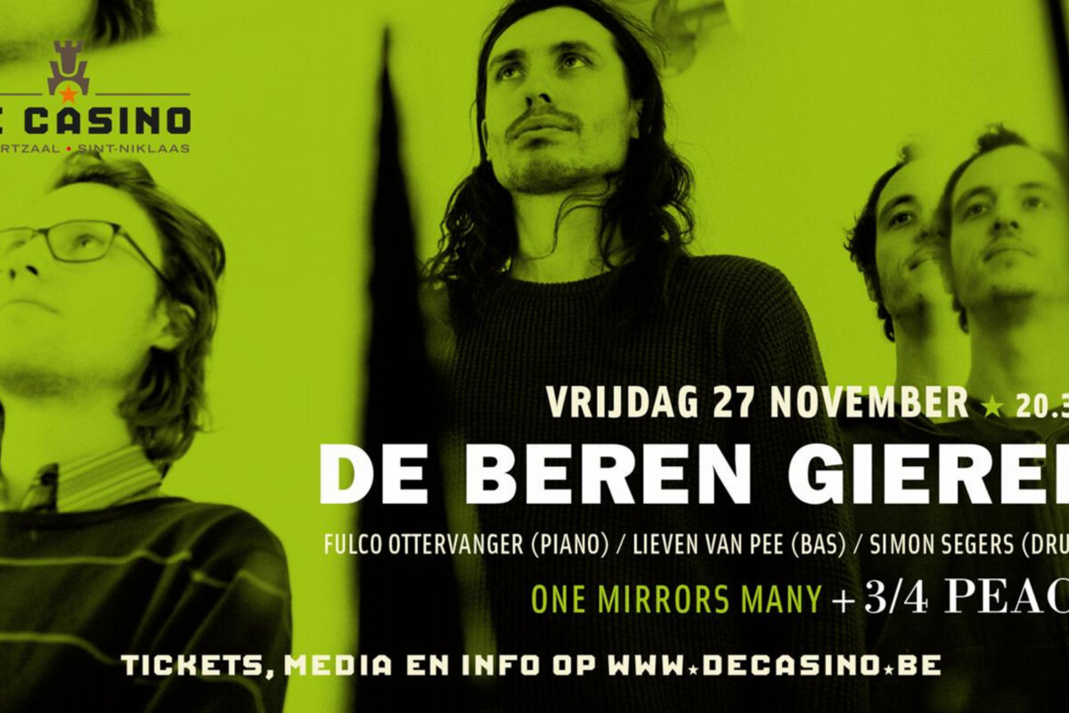 De Beren Gieren vervangen Jemeel Moondoc Quartet in De Casino