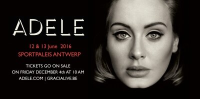 Adele in juni 2016 voor 2 shows naar Amsterdamse Ziggo Dome