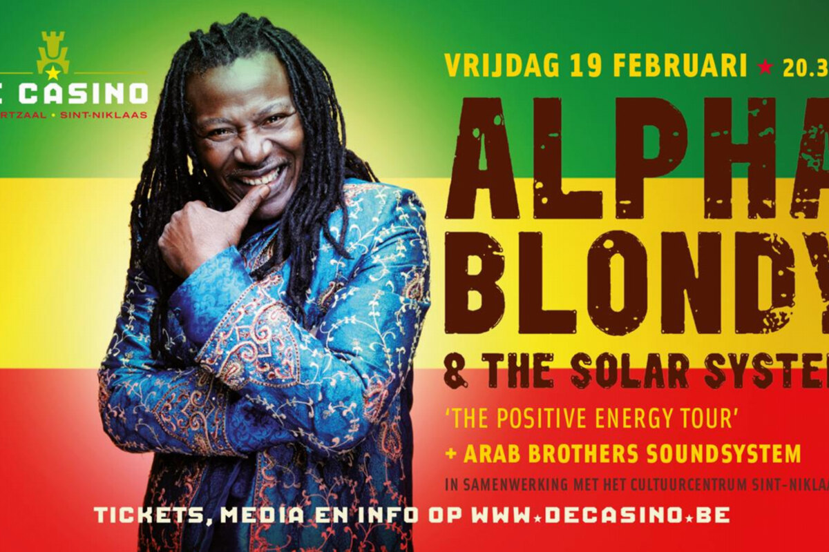 Alpha Blondy speelt exclusief clubconcert in De Casino