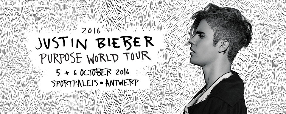 Justin Bieber op 5 en 6 oktober in het Sportpaleis met Purpose World Tour