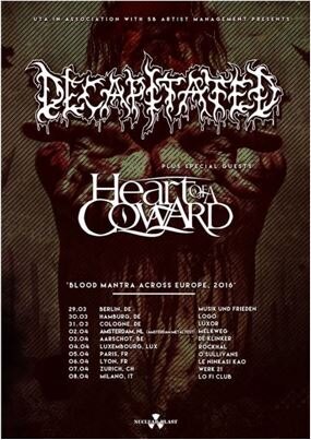 Decapitated to tour Europe in March/April 2016!
