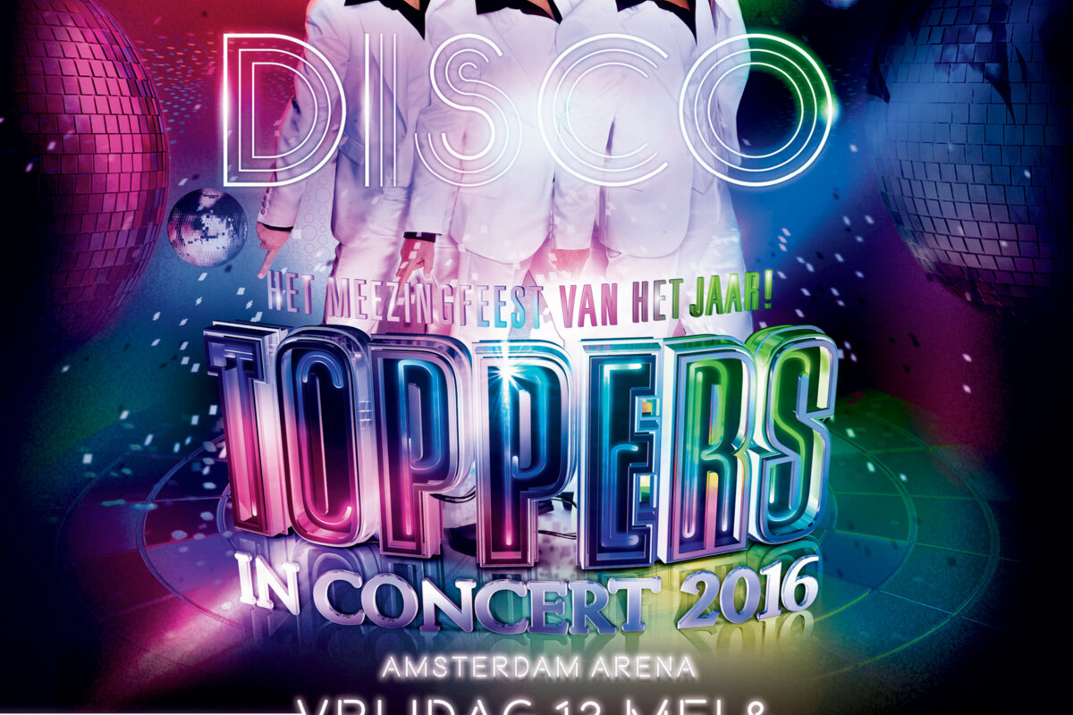 Extra show Toppers in Concert 2016 'Royal Night of Disco' op 1e pinksterdag