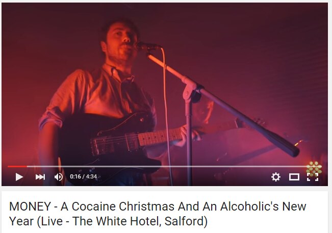 MONEY Share Video For ‘A Cocaine Christmas and an Alcoholic’s New Year’