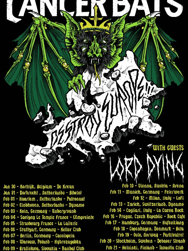 Lord Dying kick off European tour supporting Cancer Bats next week