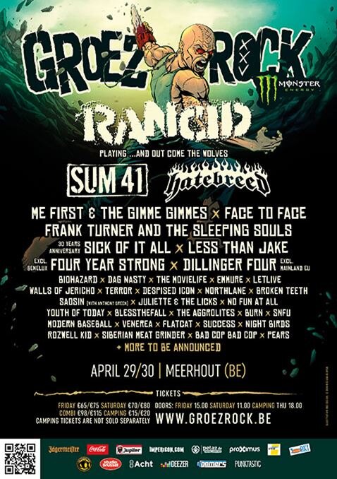 Groezrock announces new names for 2016 edition!