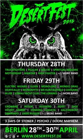 Desertfest Berlin 2016: Line-Up Almost Complete!