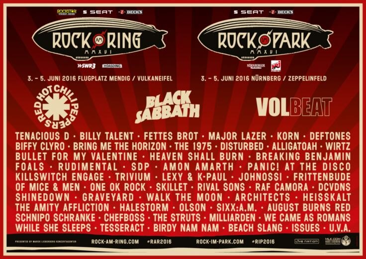 More than 80.000 fans are ready for Rock Am Ring 2016!