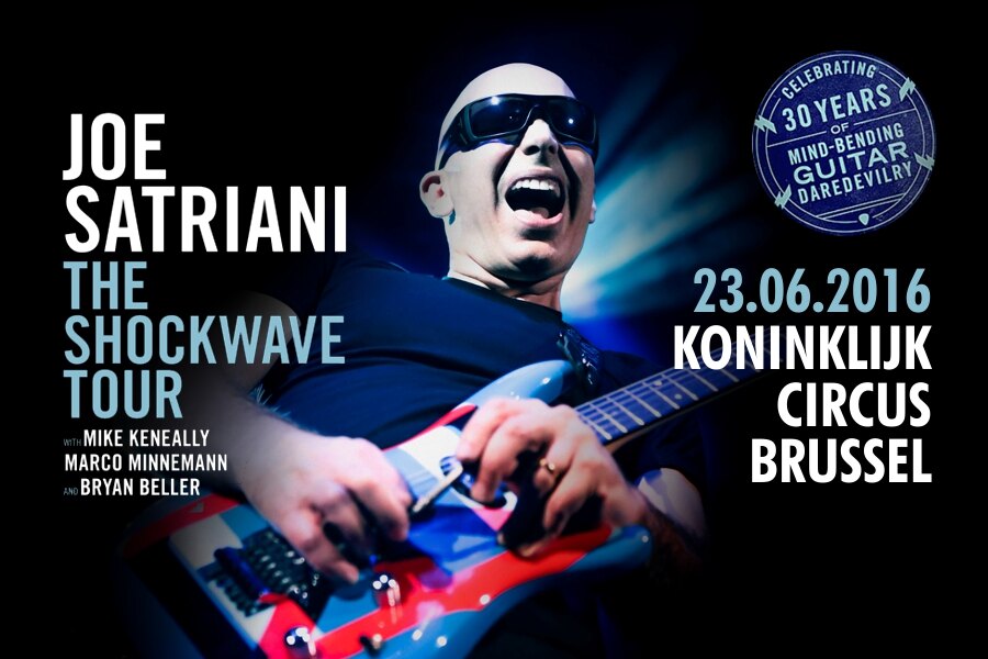 Joe Satriani op 23 juni in het Koninklijk Circus te Brussel