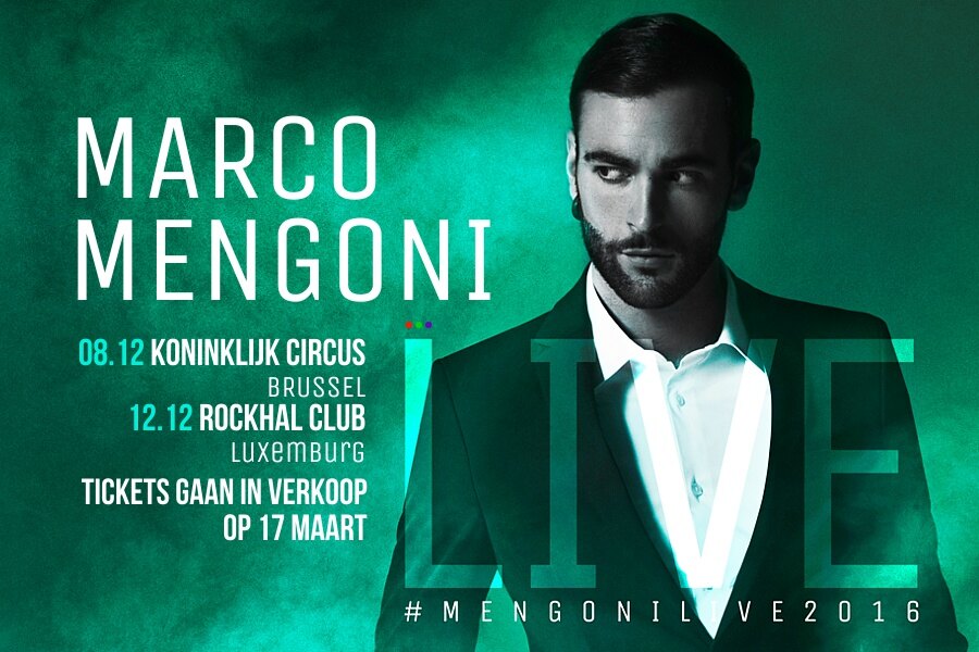 Marco Mengoni op 8 december in het Koninklijk Circus