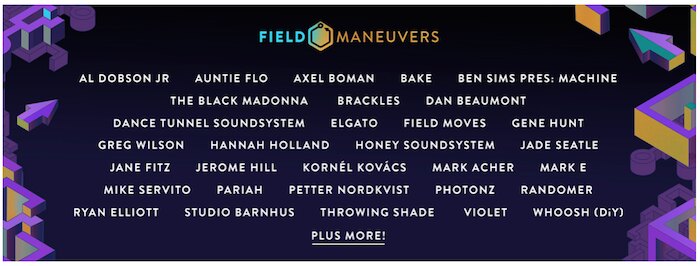 Field Maneuvers announces a lot of new names
