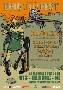 Tweede editie Epic Metal Fest zaterdag 1 oktober in 013 Tilburg