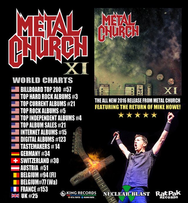 Metal Church - "XI" enters charts!