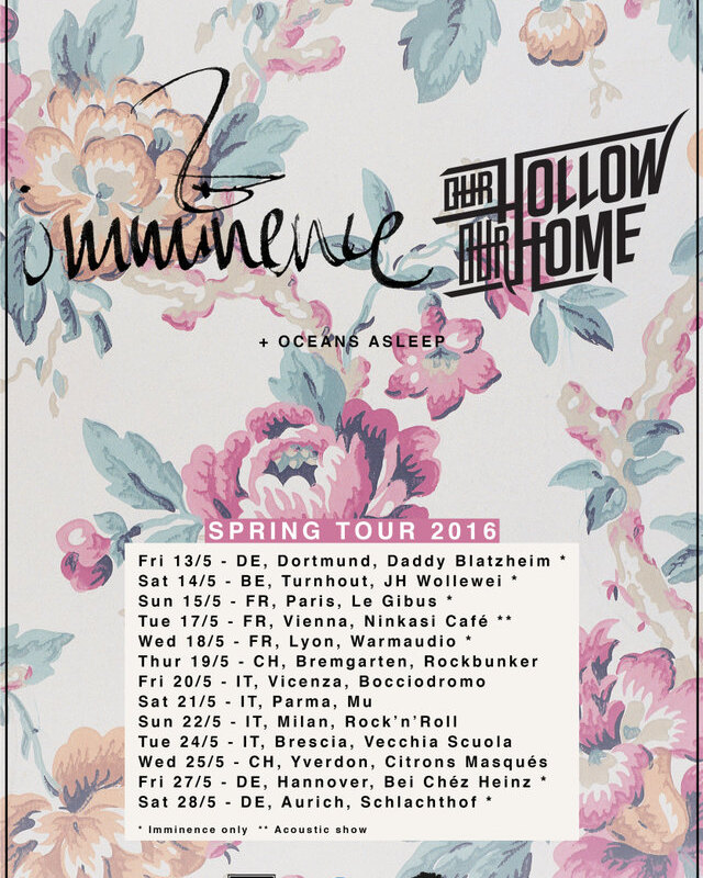 Immence announce tour!