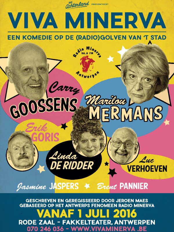Kersvers productiehuis vzw Het Achterland zorgt voor een zomer vol ambiance in het Fakkelteater met de komedie Viva Minerva